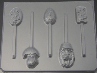 829 Easter Assorted Chocolate or Hard Candy Lollipop Mold